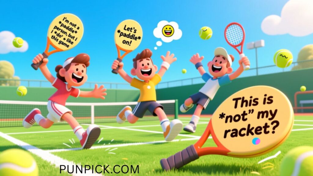 Paddle Tennis Puns