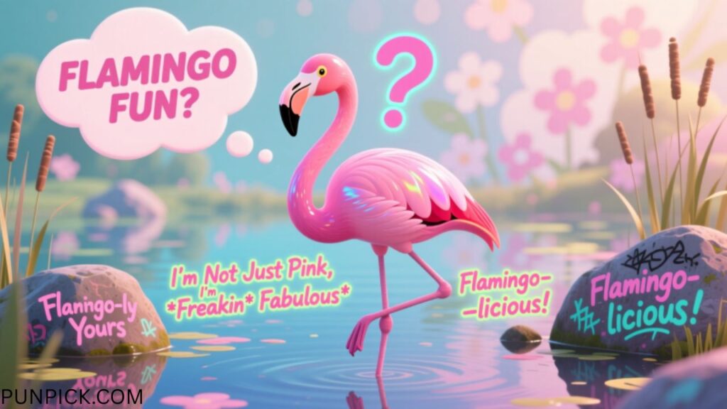 Pink Flamingo Puns