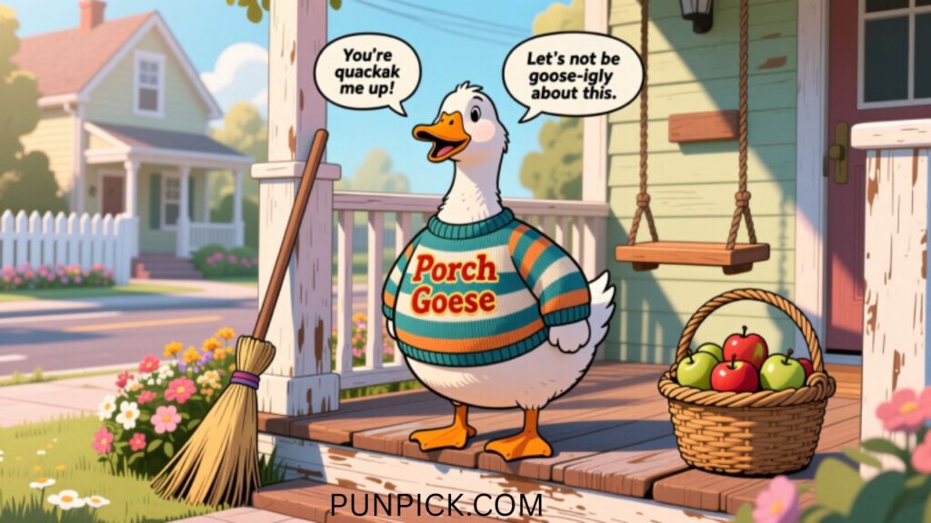 Porch Goose Puns