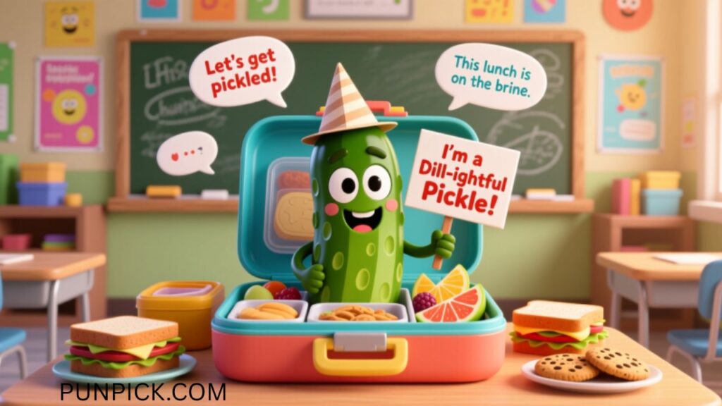 School Lunch Box Pickle Puns