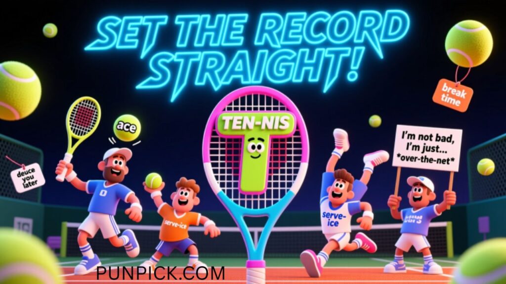 Tennis Puns For Team and Players