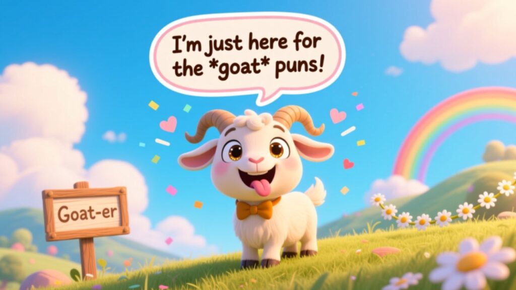 cute goat puns