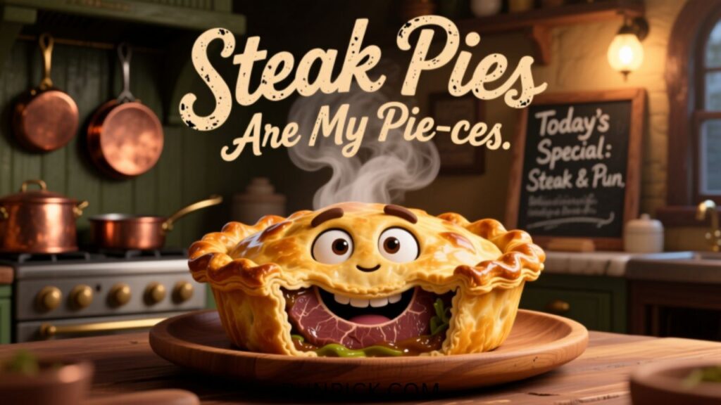 steak pie puns