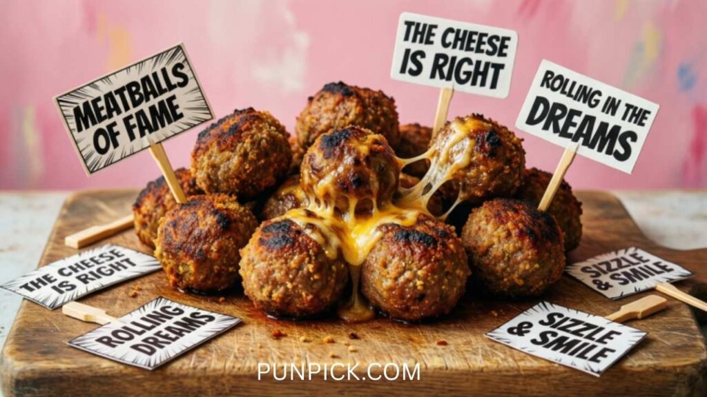 Cheesy Meatball Puns