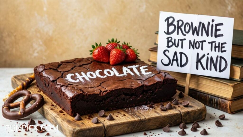Chocolate Brownie Puns