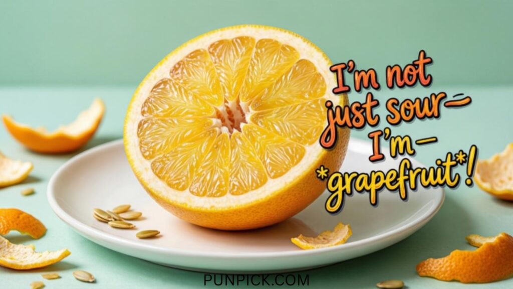 Citrus Grapefruit Puns