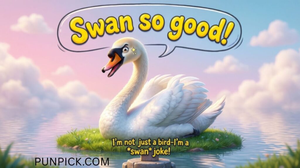 Cute Swan Puns