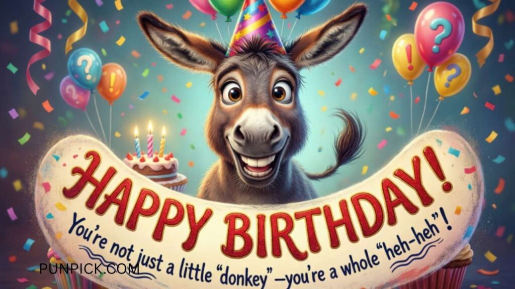 Donkey Birthday Puns