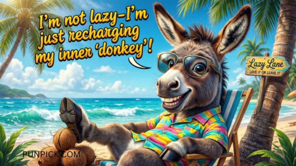 Donkey Puns for Lazy Days