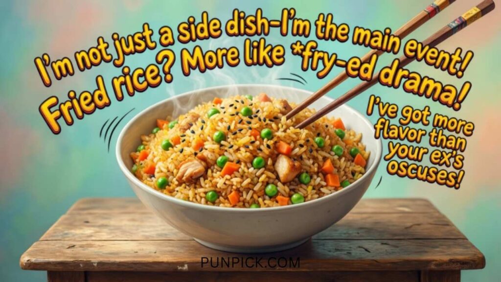 Fried Rice Jokes One Liners