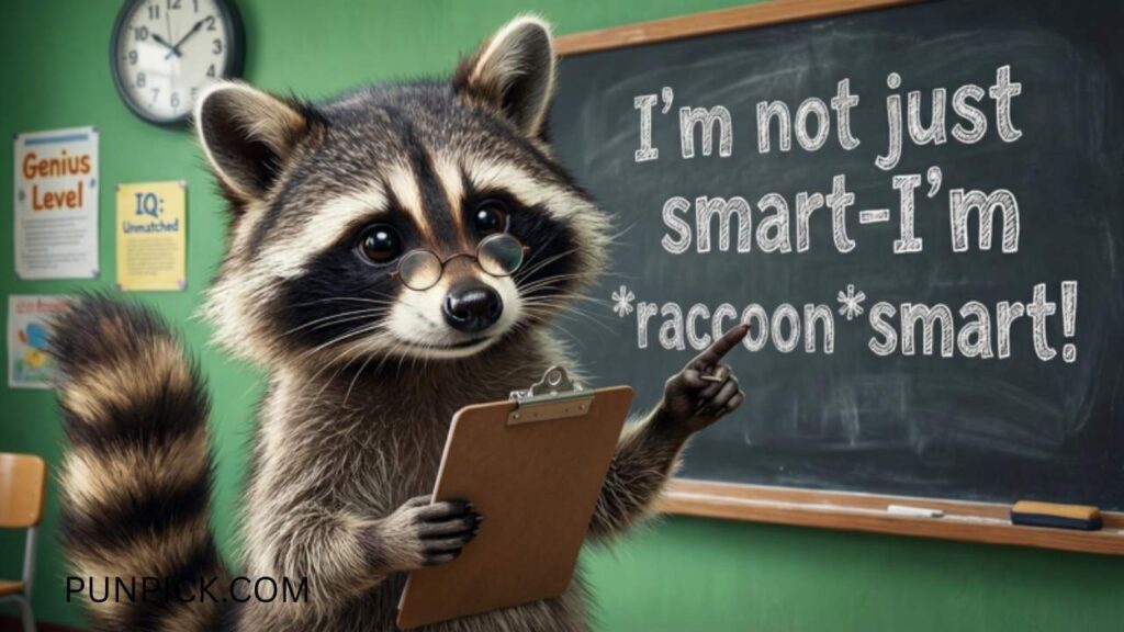 Raccoon Puns About Intelligence