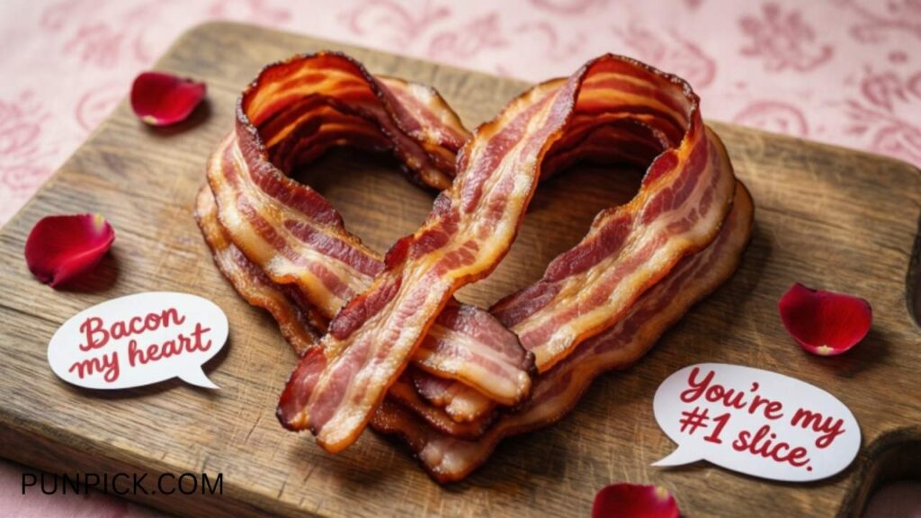 Romantic Bacon Love Puns