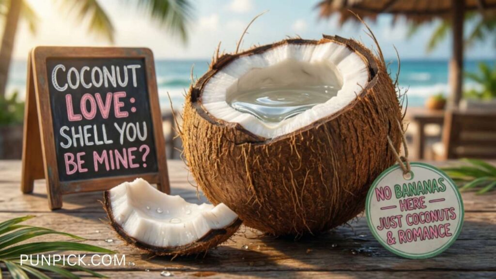 Romantic Coconut Puns for Lovebirds