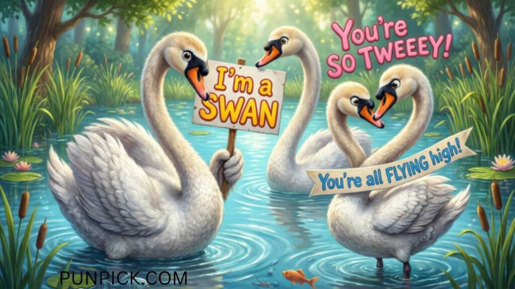 Swan Puns for Kids