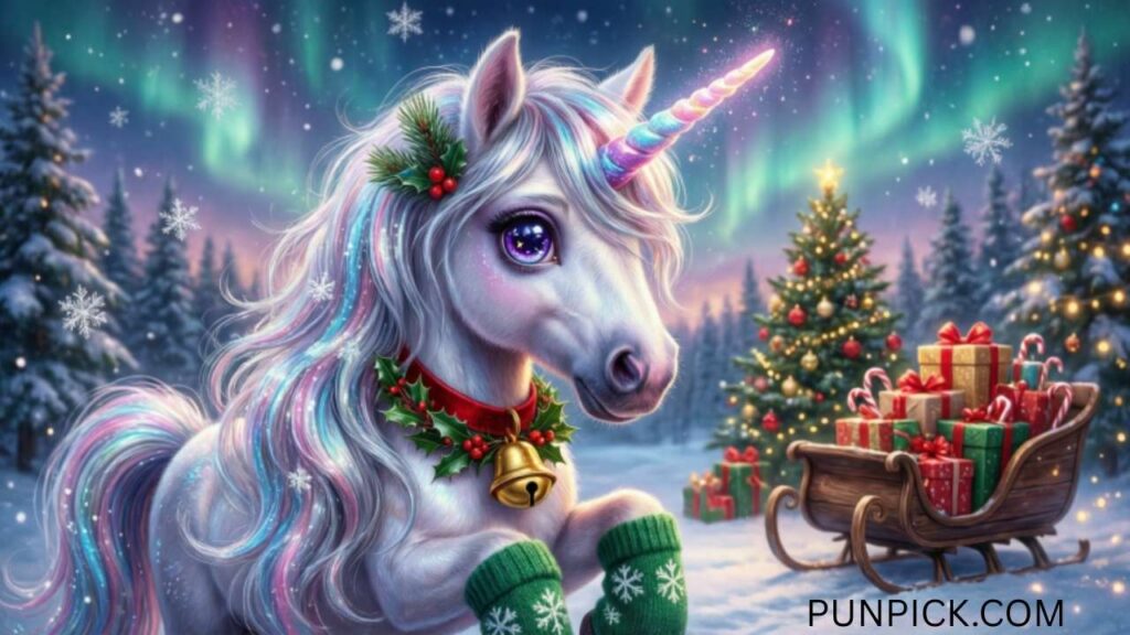 Unicorn Christmas Puns
