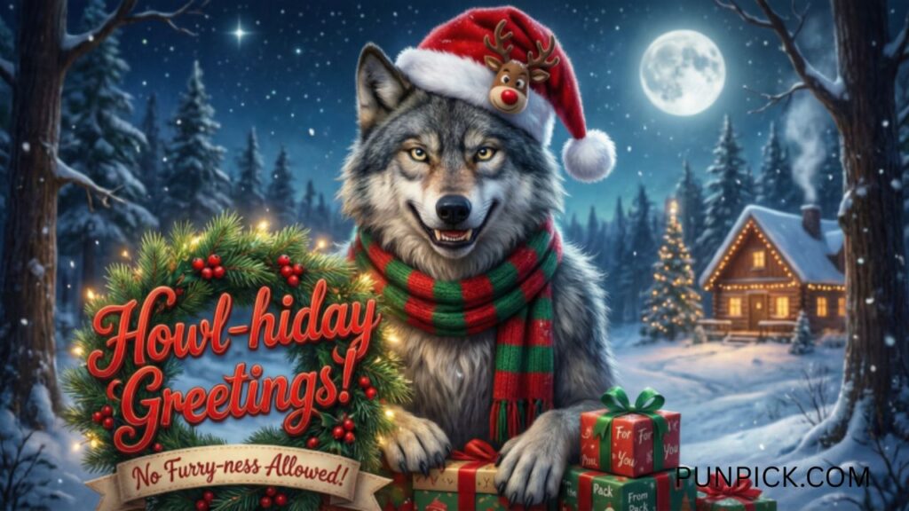 Wolf Christmas Puns