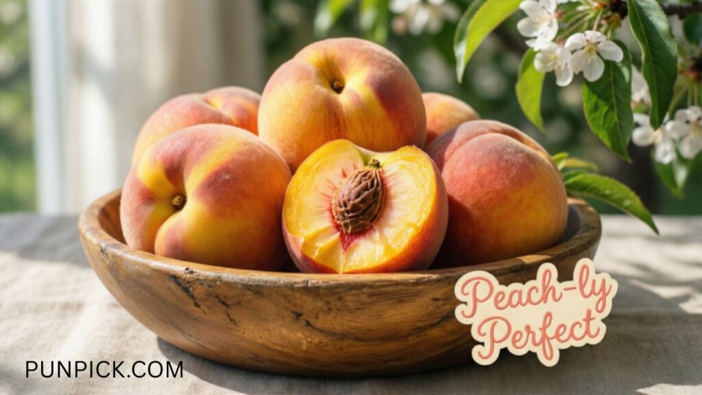 320+ Peach Puns That’ll Make You Blush With Laughter