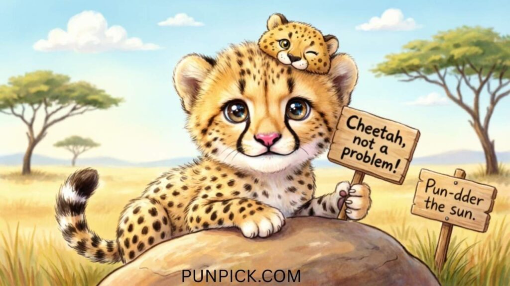 Baby Cheetah (Cub) Puns