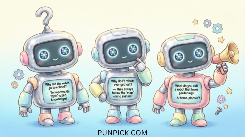 Cute Robot Puns for Kids