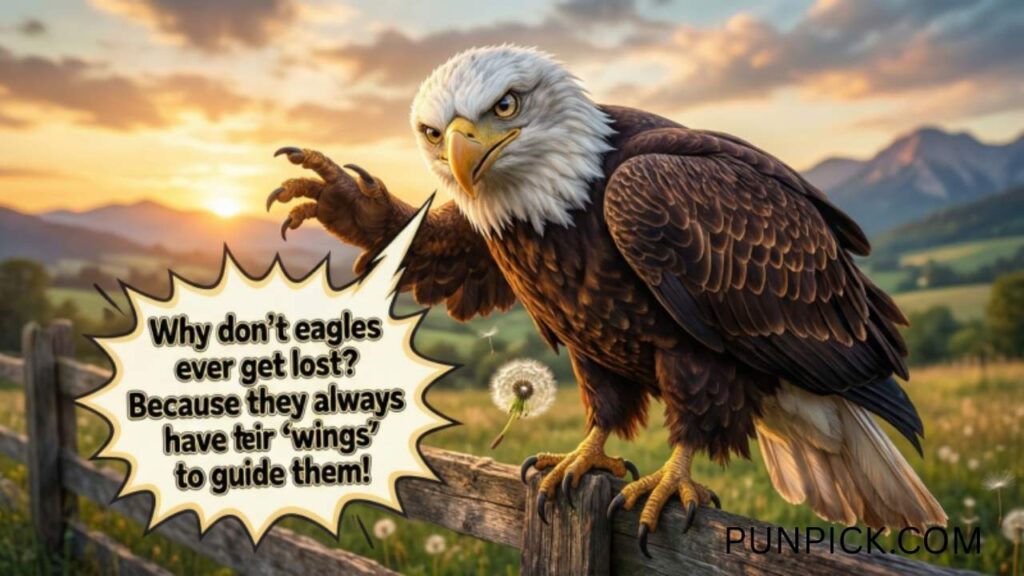 Eagle Dad Jokes Majestic Winged Humor