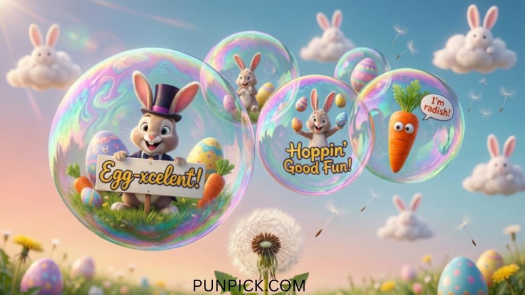 Easter Bubble Puns Eggcellent Humor