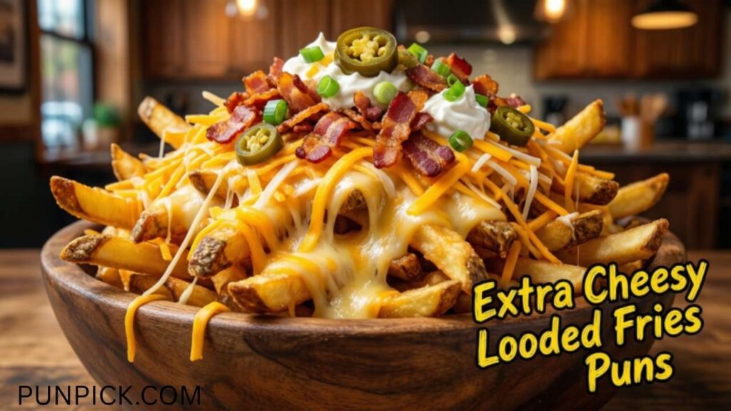 Extra Cheesy Loaded Fries Puns