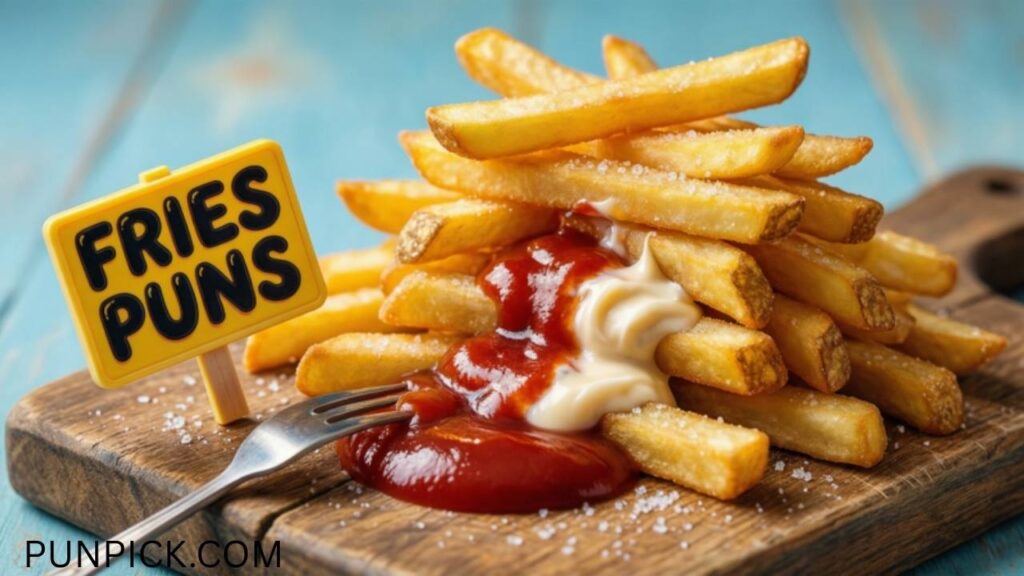 Fries Puns with a Ketchup and Mayo Mix