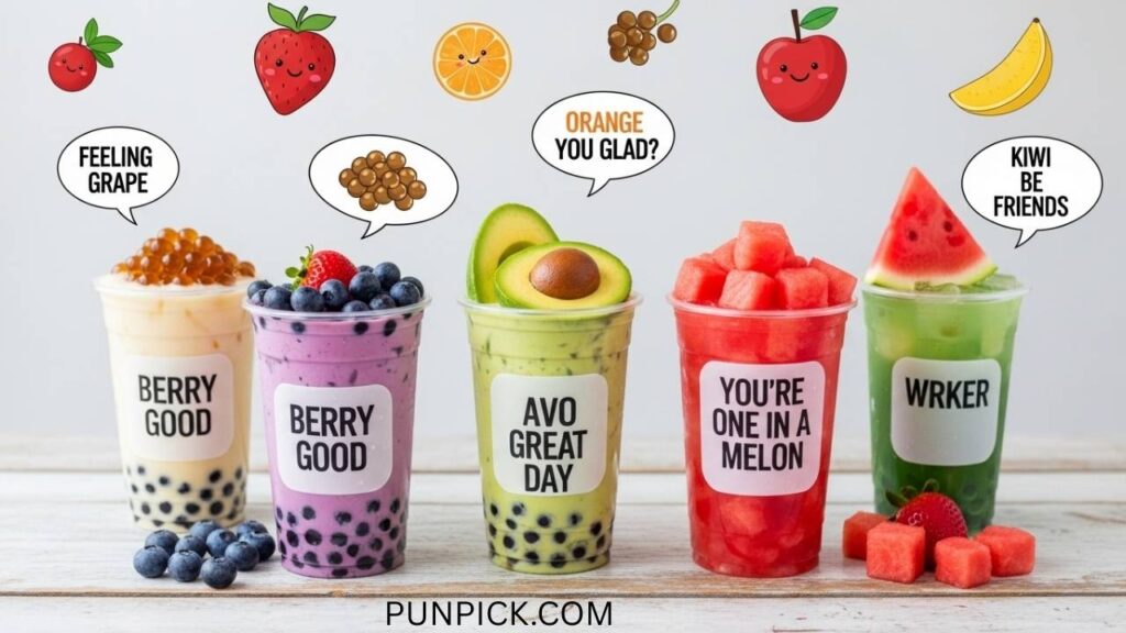 Fruity Boba Puns
