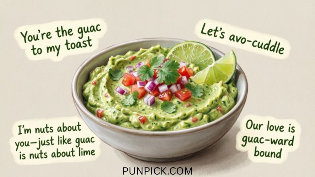 Guacamole Puns About Love