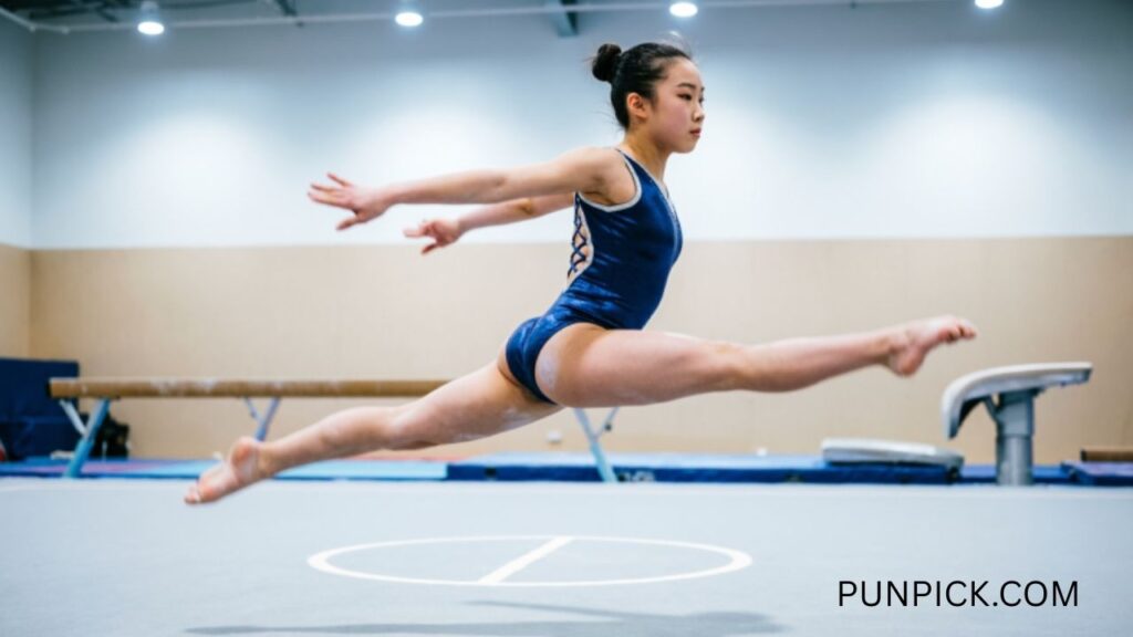 Gymnastics One-Liners About Splits and Aerial Flips