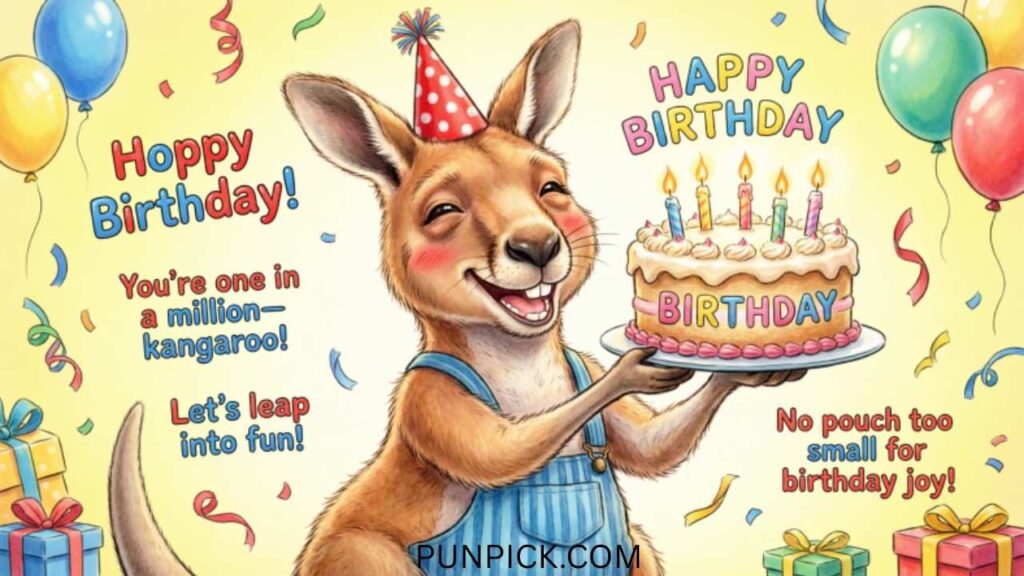Kangaroo Birthday Puns