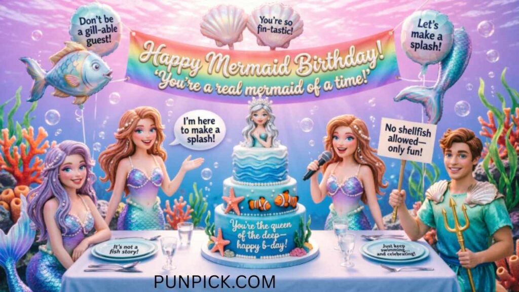 Mermaid Birthday Party Puns