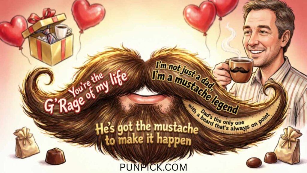 Mustache Puns for Father’s Day