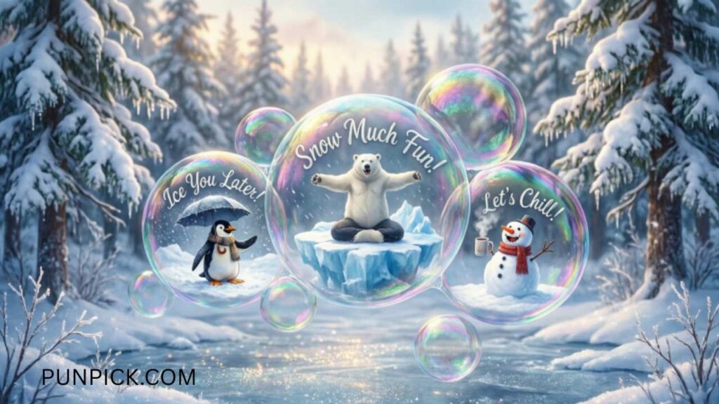 Winter Wonderland Bubble Jokes for Chilly Fun