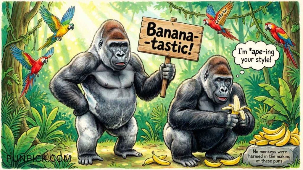 280+ Gorilla Puns That Are Absolutely Ape-mazing!