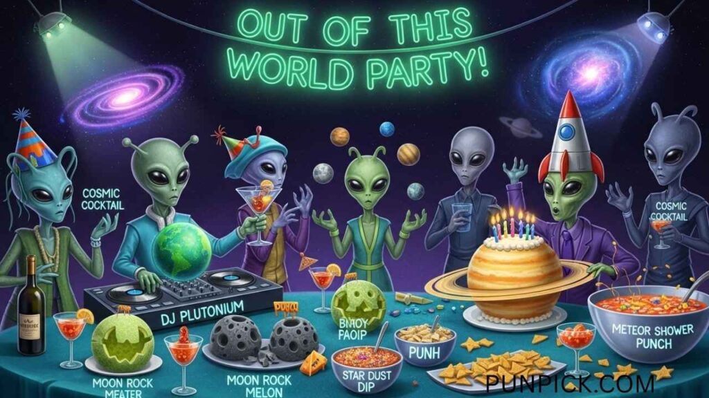 Alien Party Puns