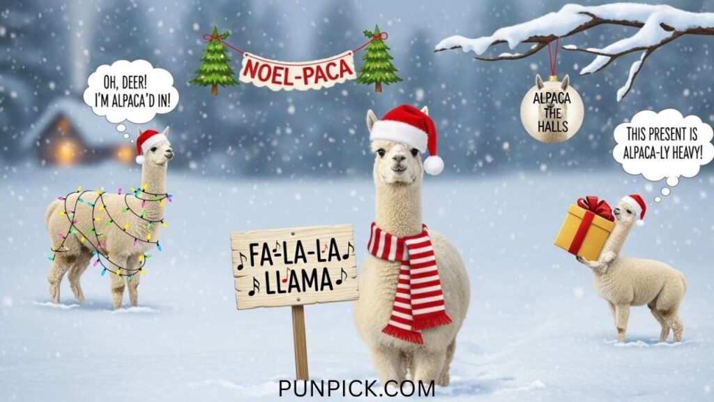 Alpaca Christmas Puns