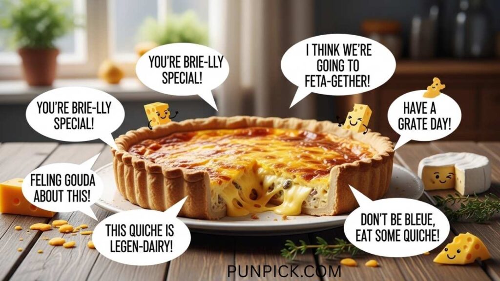 Cheesy Quiche Puns That Melt Hearts