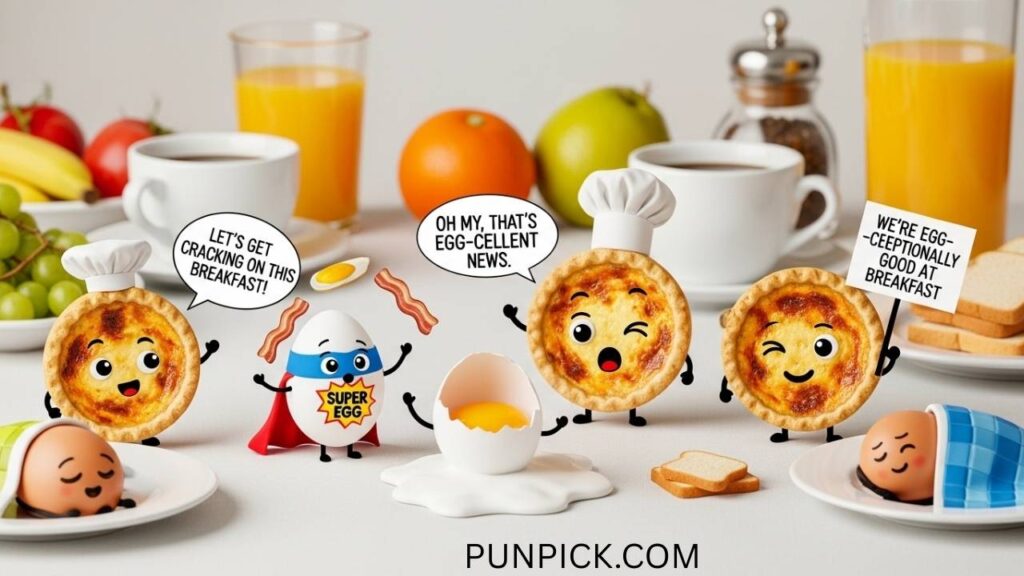 Quiche Puns About Eggs and Breakfast