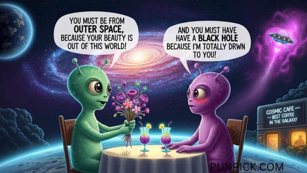 Romantic Alien Puns for Couples