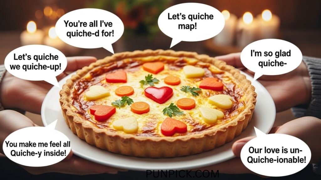 Romantic and Flirty Quiche Puns for Your Lover