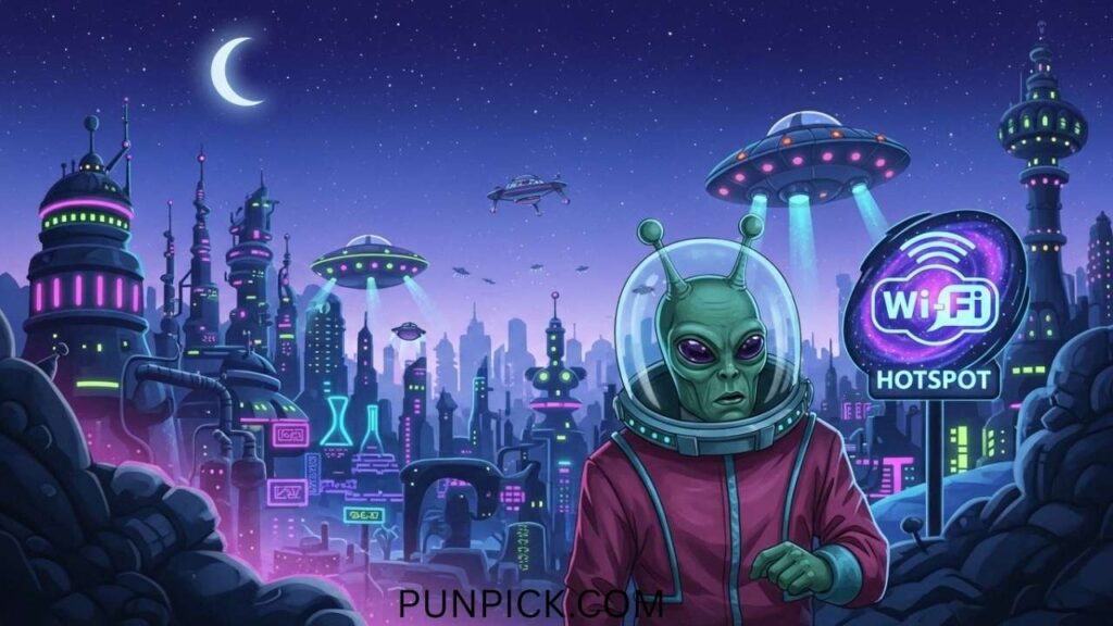 Tech Alien Puns for Science Explorers