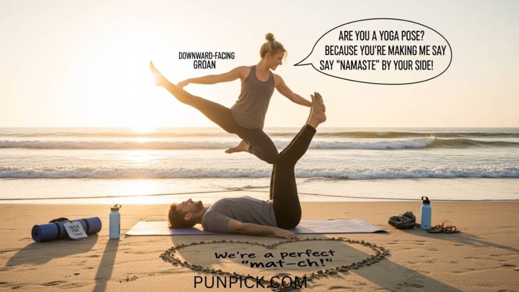 Romantic Yoga Puns for Couples