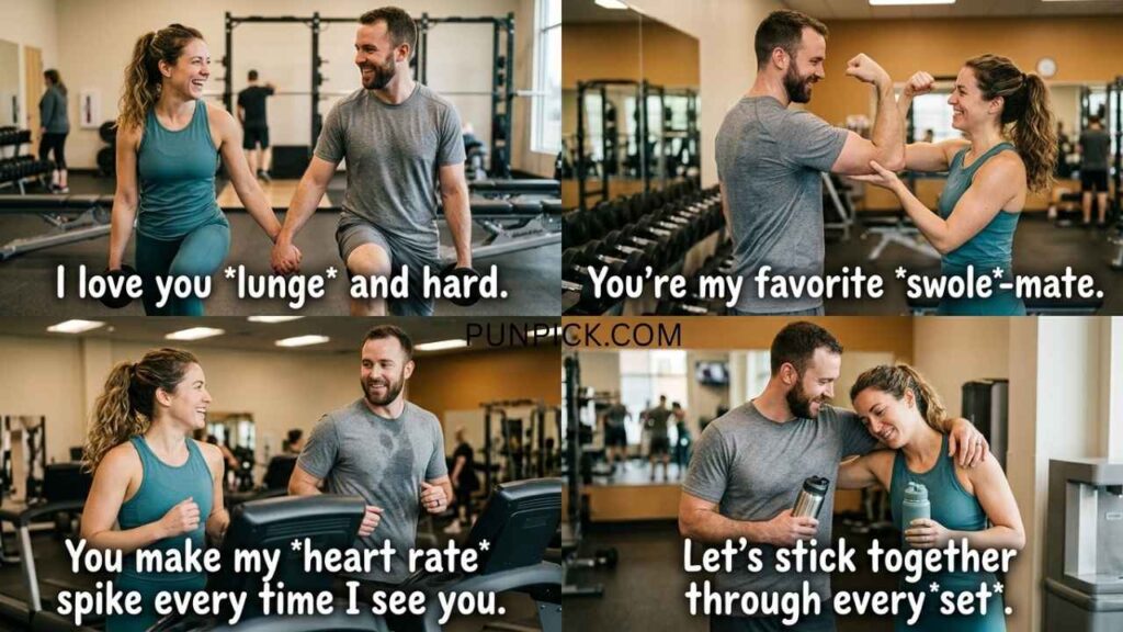Romantic Gym Love Puns for Couples