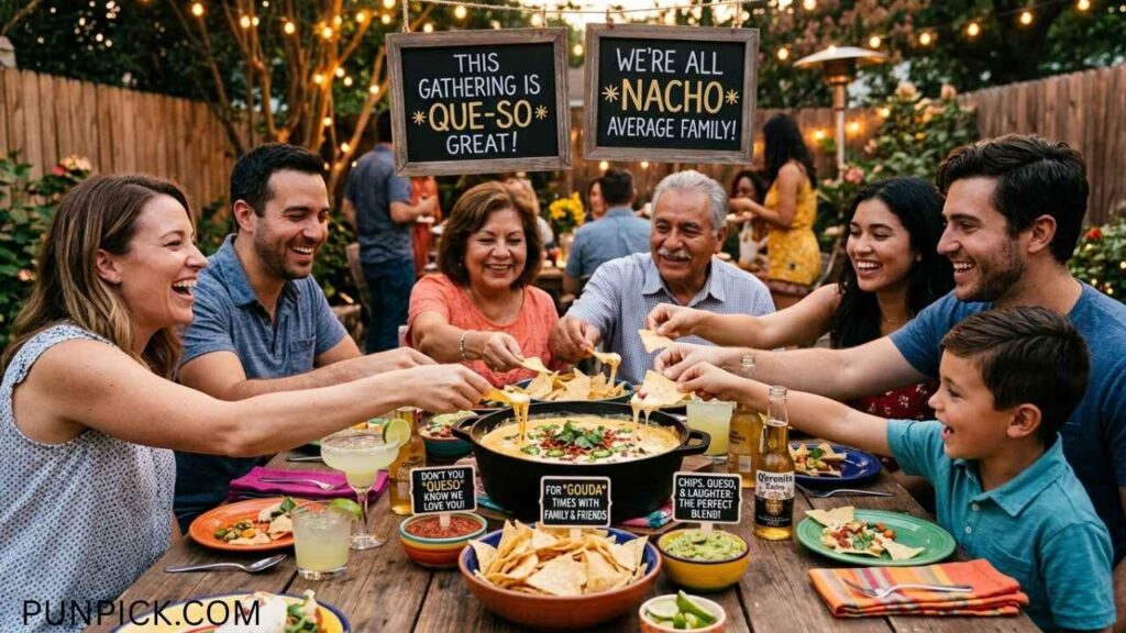 Queso Puns for Friends & Family Gatherings